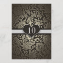 Search for 10th wedding anniversary invitations Black and white