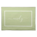 Search for sage green placemats White