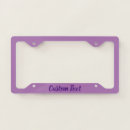 Search for purple lavender license plate frames Pastel