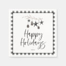 Search for scandinavian christmas napkins Black and white