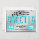 Search for car sweet 16 invitations License