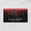 Search for red business cards Beauty salon