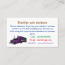 Search for trailer transport business cards Big rig
