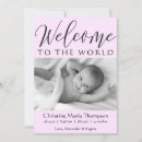 Search for welcome to the world invitations Script