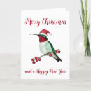 Search for hummingbird christmas cards Santa