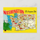 Search for washington state postcards Map