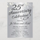 Search for 25th anniversary invitations Glitter