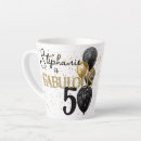 Search for 50 and fabulous mugs Black and gold