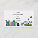 Search for cat business cards Animals