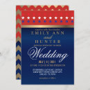 Search for patriotic wedding invitations Red white and blue