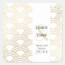 Search for gold wedding stickers White and gold