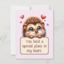 Search for hedgehog valentines day cards Animal