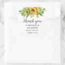 Search for sunflower thank you stickers Watercolor flowers