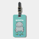 Search for hippo luggage tags Cartoon