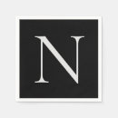 Search for monogrammed monogram initial letter napkins Party