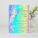 Search for rainbow mermaid invitations Magical