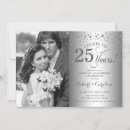 Search for silver wedding anniversary invitations Elegant