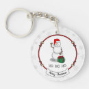 Search for snowman keychains Santa