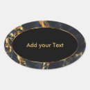 Search for gold and black oval stickers Modern