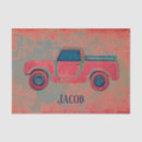 Search for red truck tissue paper Rustic