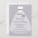 Search for lilac sweet 16 invitations Girly