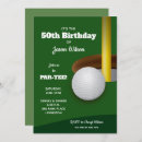Search for golf party invitations 50th