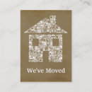 Search for moving announcement business cards House