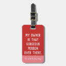 Search for red luggage tags Humor