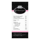 Search for salon service menu rack cards Spa