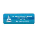 Search for sailboat return address labels Blue