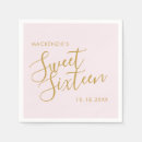 Search for rose gold napkins Typography