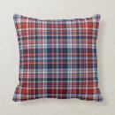 Search for red white blue pillows Plaid