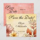 Search for autumn save the date postcards Floral