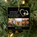 Search for pet memorial ornaments sympathy quote