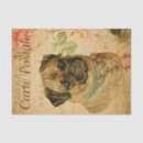 Search for pug tissue paper Vintage