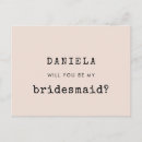 Search for fonts bridesmaid cards Minimalist