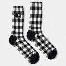Search for monogrammed socks Buffalo plaid