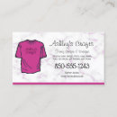 Search for tshirt business cards Pink