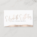 Search for esthetics business cards Gold