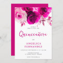 Search for fuchsia quinceanera invitations Hot pink