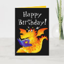 Search for funny dragon birthday cards Magical