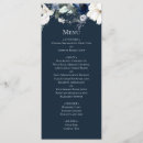 Search for navy blue wedding menus Traditional classic classy