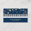 Search for piano business cards professional