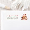 Search for gingerbread return address labels Cute