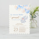 Search for elephant baby boy shower invitations Little peanut