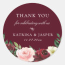 Search for burgundy wedding stickers Rustic
