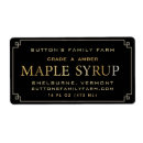 Search for maple syrup product labels Black