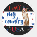 Search for corgi stickers Red white blue