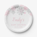 Search for snowflake plates Silver glitter