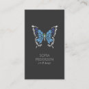 Search for blue butterfly business cards Beauty